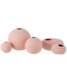 Vase balle rose pastel large