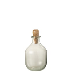 Bouteille ovale en verre