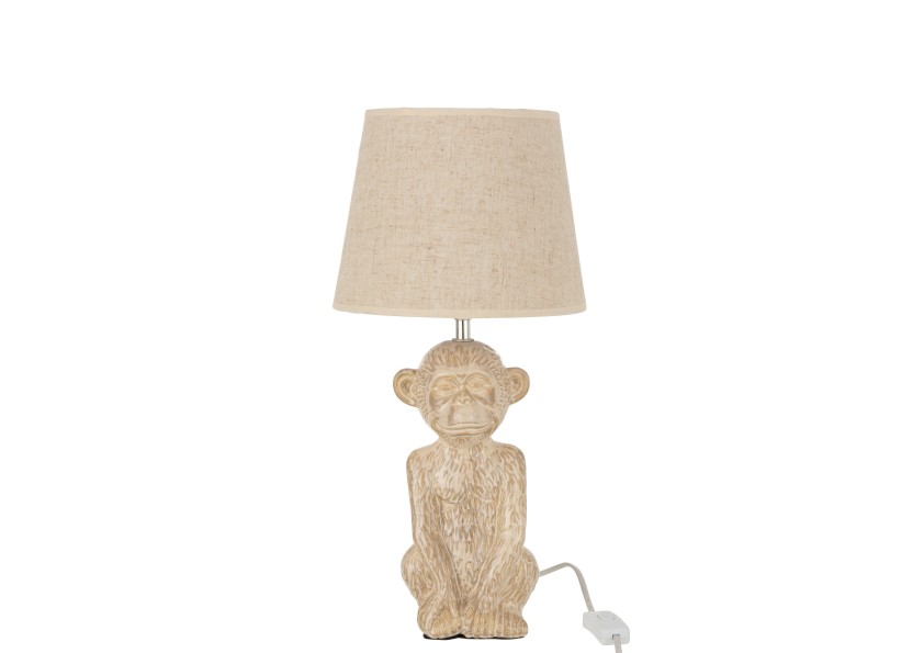 Lampe singe beige