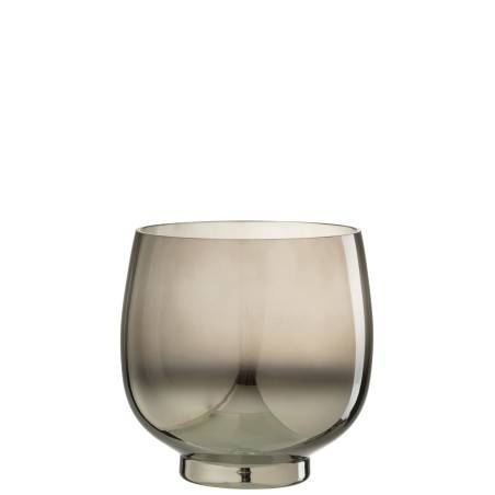 Photophore rond fumé grand