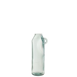 Vase Anse en verre recyclé large