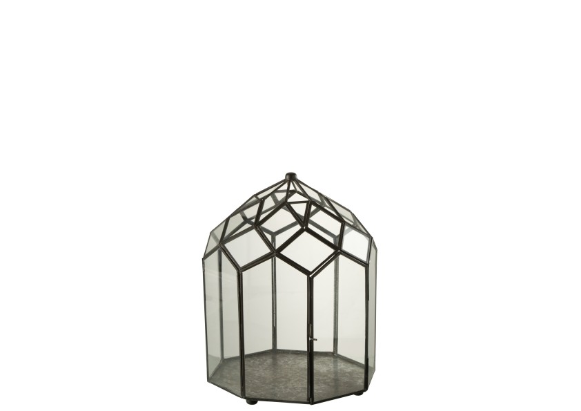 Terrarium noir moyen