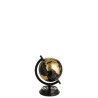 Globe sur pied en bois noir/or petit