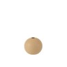 Vase balle en céramique beige petit