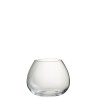 Vase en verre transparent moyen