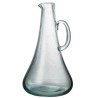 Carafe en verre bleu clair