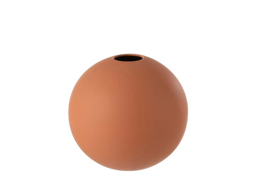 Vase balle rouille grand