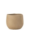 Cachepot uni ceramique beige large