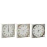 Horloge murale ronde beige/blanc/noir x3 grande