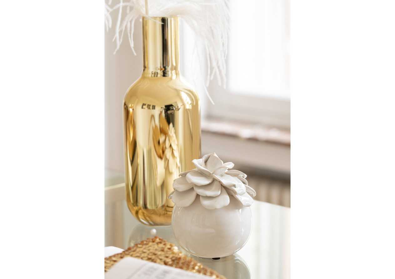 Bouteille déco verre Or grande