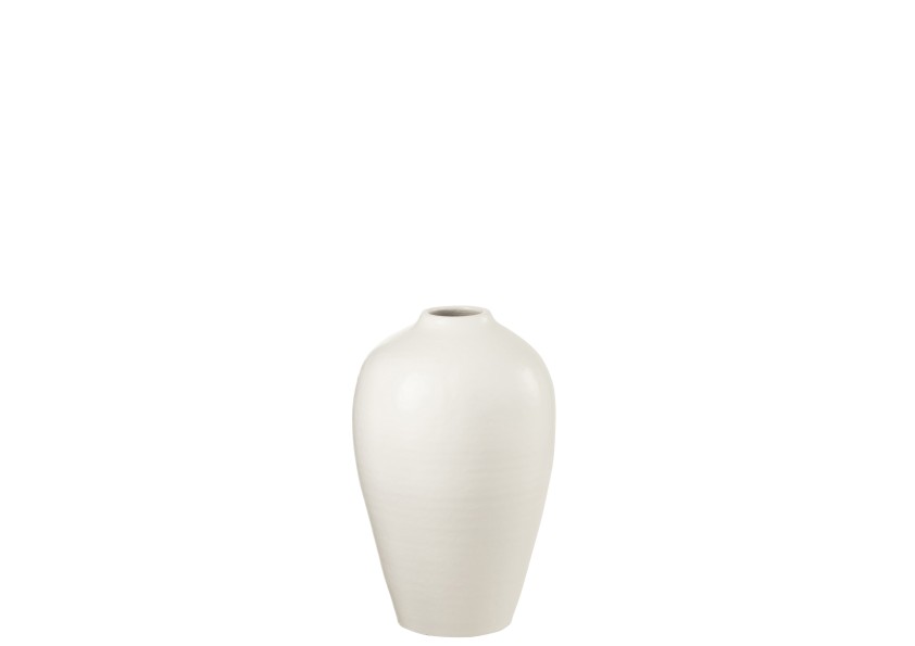 Vase en céramique blanc petit