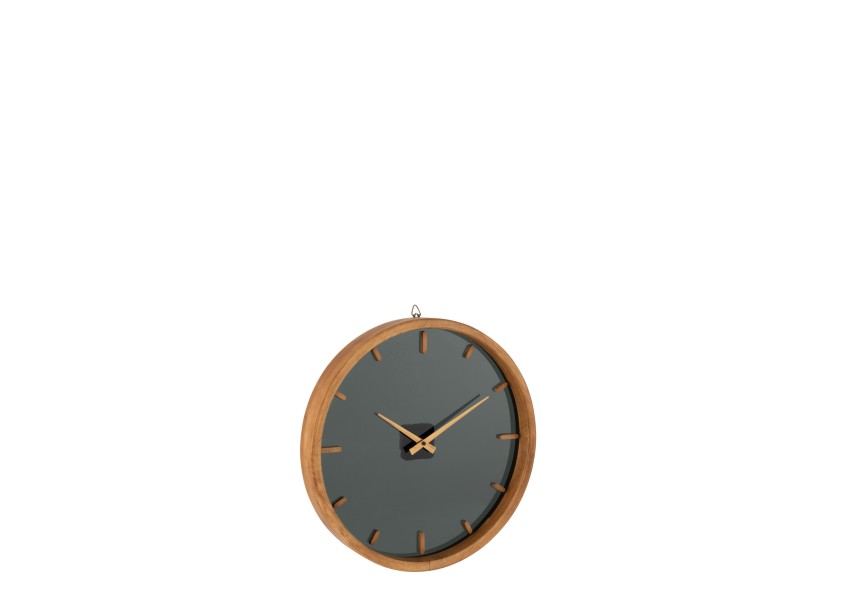 Horloge murale ronde en bois petite