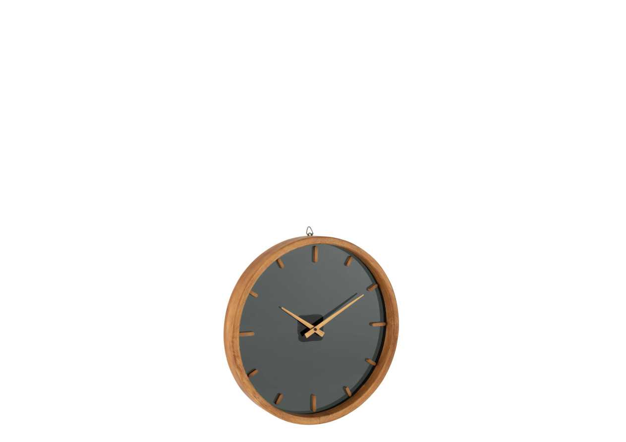 Horloge murale ronde en bois petite