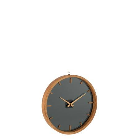 Horloge murale ronde en bois petite