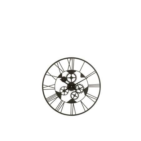 Horloge roues chiffres romains petite