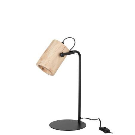 Lampe de bureau Silas en bois naturel
