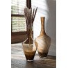 Grand Joni vase en verre ambre