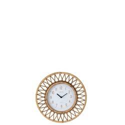 Horloge Wonder en rotin petite
