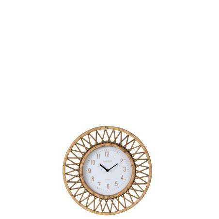 Horloge Wonder en rotin petite