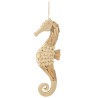 Suspension hippocampe bois naturel large