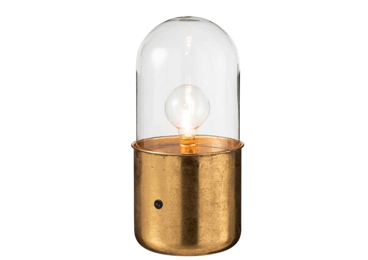 Lampe de table antique doré à LED de large