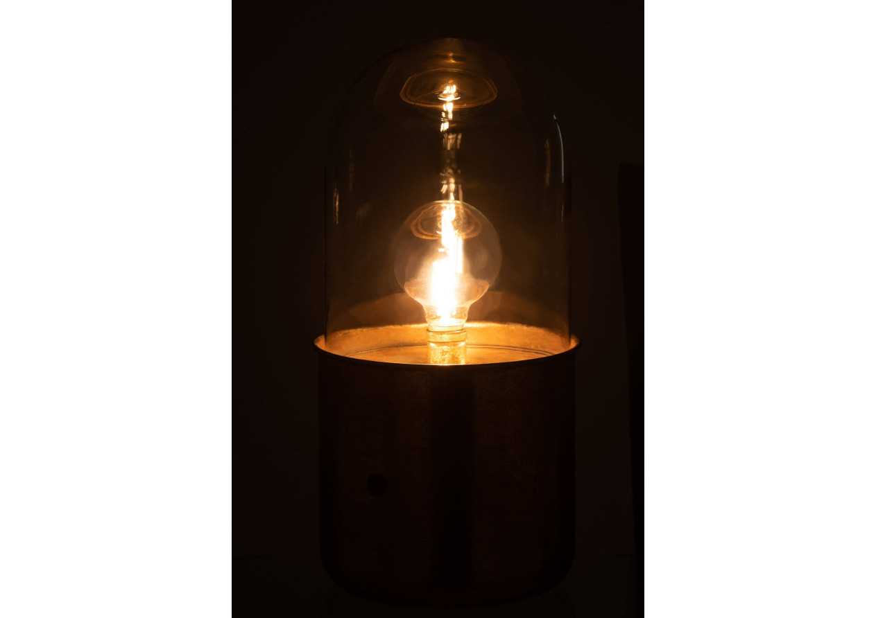 Lampe de table antique doré à LED de large