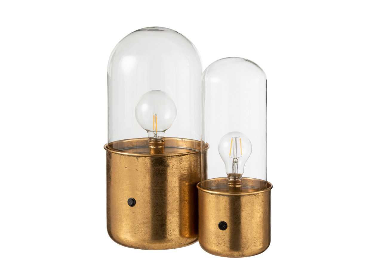 Lampe de table antique doré à LED de large