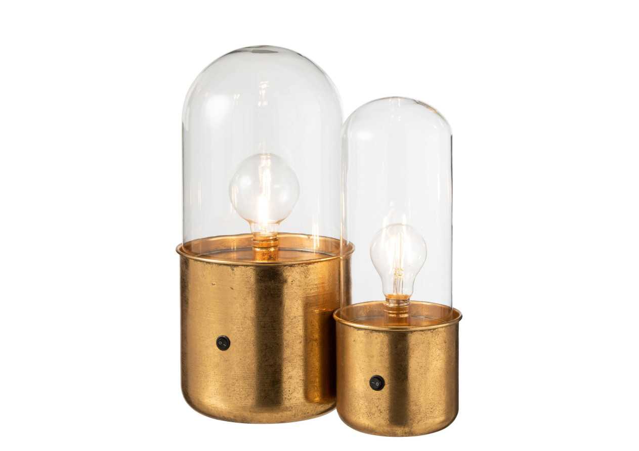 Lampe de table antique doré à LED de large