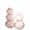 Vase boules rose grand