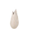 Vase Ibiza en céramique brillante beige moyen