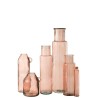 Vase cylindre en verre rose clair grand