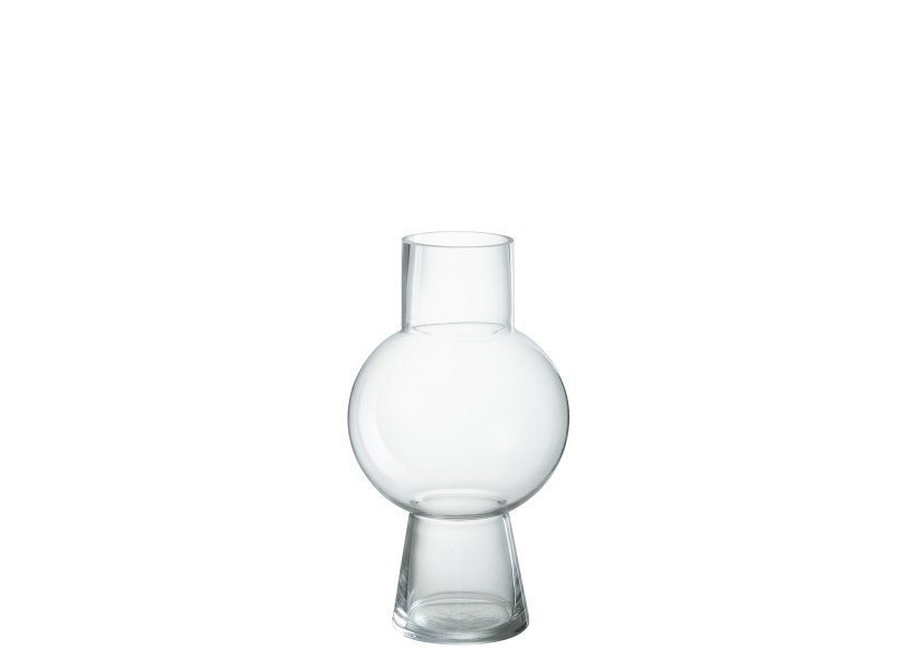 Vase boule en verre moyen