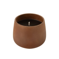 Bougie d'extérieur en ciment marron grand