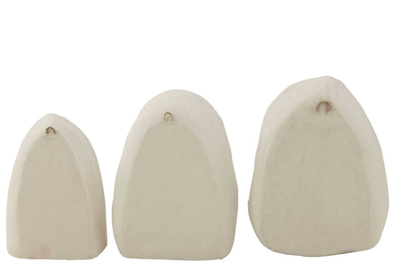 Étagères murales en papier mâché x3