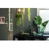 Vase cylindre en verre vert moyen