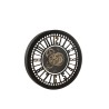 Horloge Ronde Mecanisme Apparent Miroir Antique Noir/Or