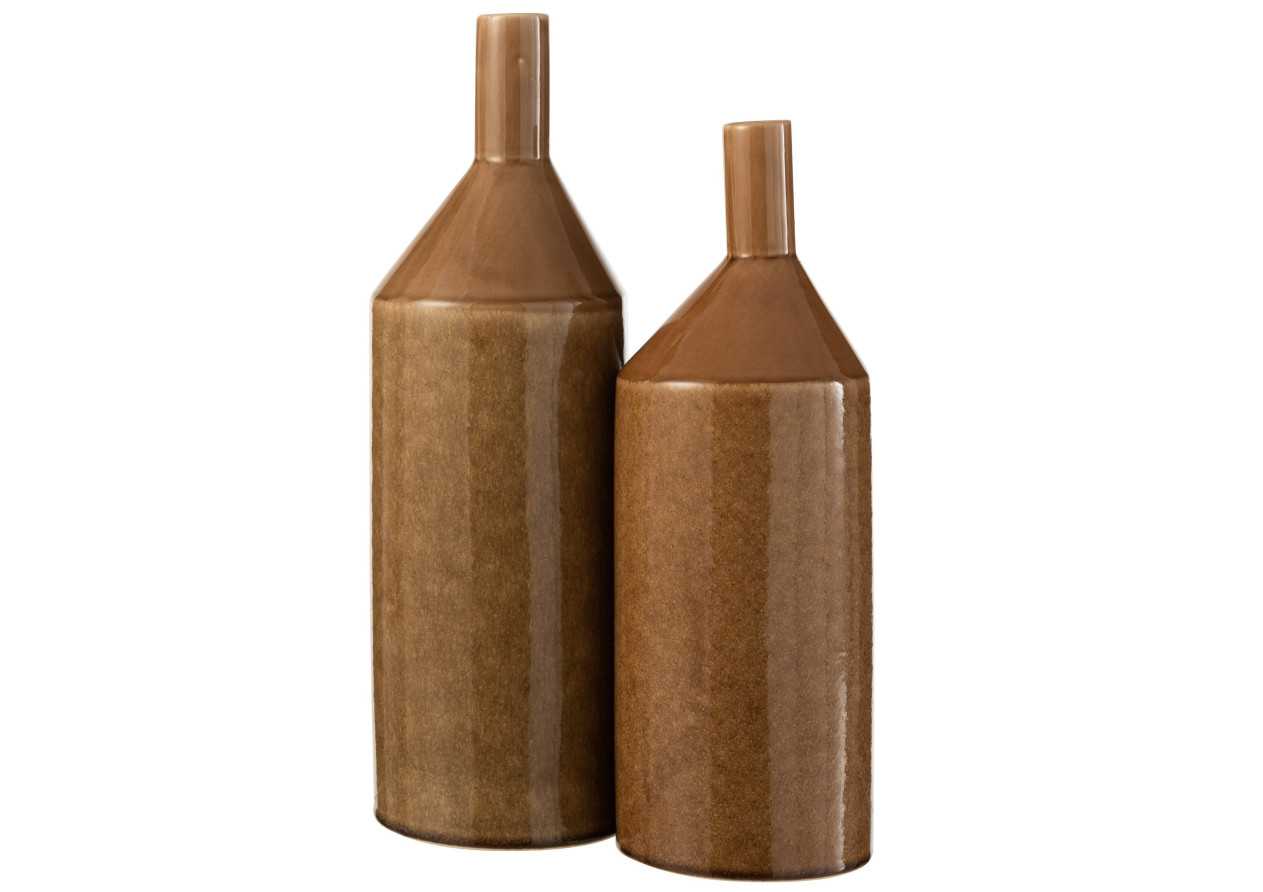 Vase en céramique marron de grande taille