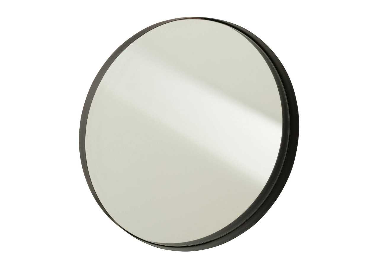 Miroir à bordure noir de grande taille