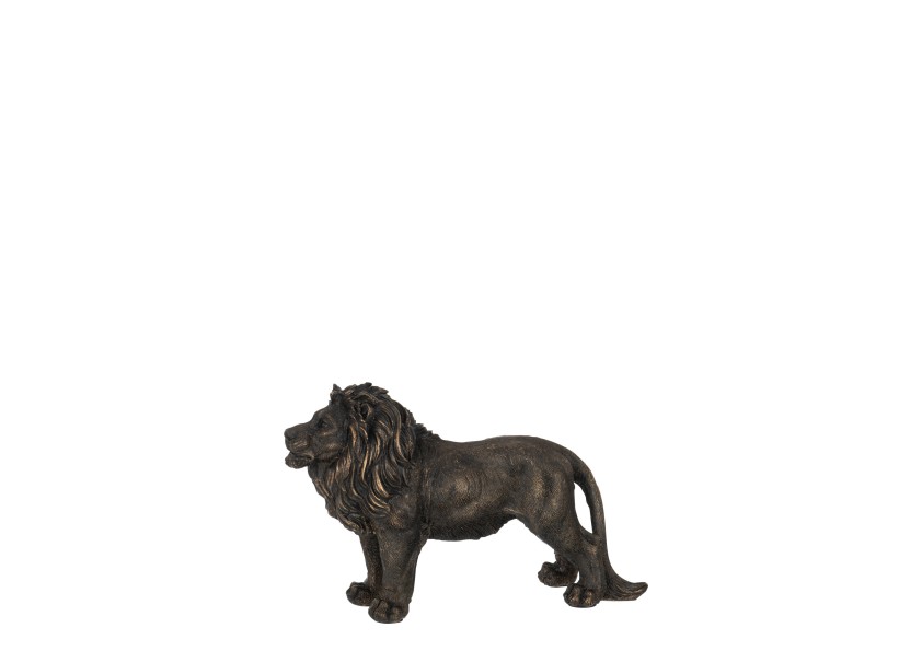 Lion poly bronze petit