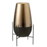 Vase Milan gold/balck