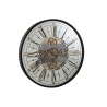 Horloge chiffres romains miroir antique noir