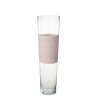 Vase Delph en verre rose grand