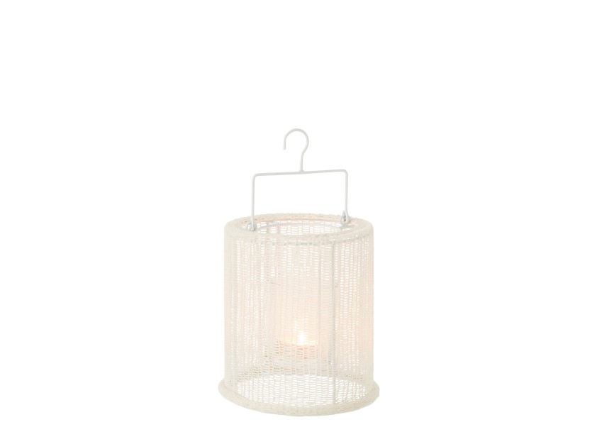 Lanterne suspendue blanc petite