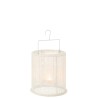 Lanterne suspendue blanc petite