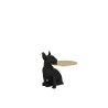 Plateau chien noir / Or