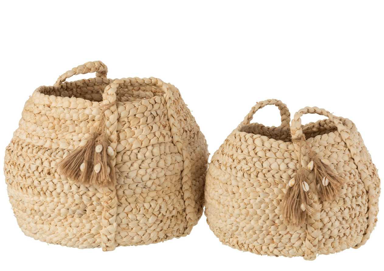 Paniers en jute x2