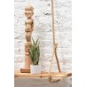 Figure africaine debout en bois naturel petit