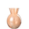 Vase en verre orange de grande taille Lucy