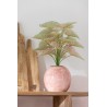 Cache-pot Peint À Main Céramique Rose moyen
