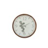 Horloge blanche marron gris grande